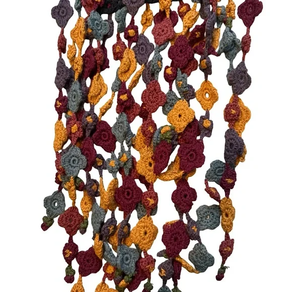 Rare Vintage Vivienne Tam Crochet Scarf - Picture 13 of 14